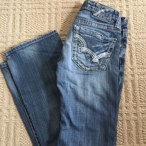Big Star light wash jeans 24 R distressed boot cut