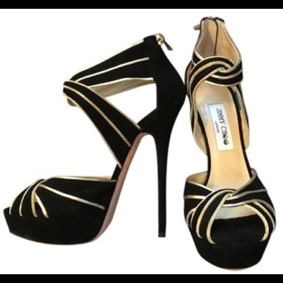JIMMY CHOO Brand New Suede Heels Us: 9 - Euro 39.5
