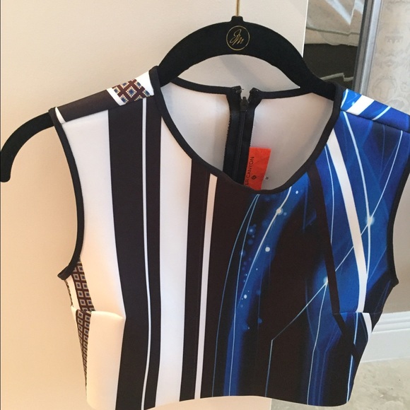 Clover Canyon Neoprene Cropped Top