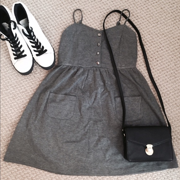Grey Skater Dress