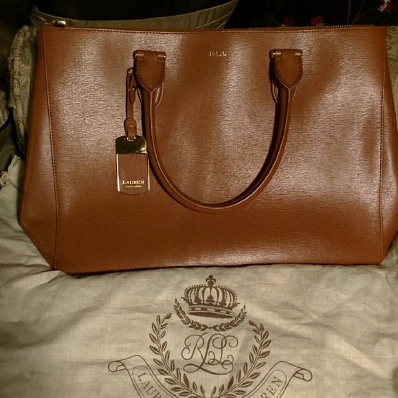 SOLD. SOLDRalph Lauren Newbury Double zip polo tan - Picture 1 of 4