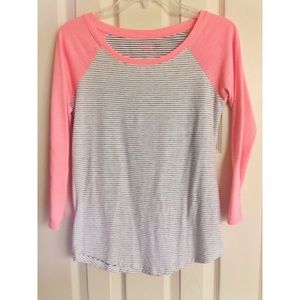 Striped Baseball Tee