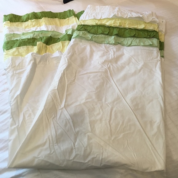 Anthropologie Bath Ruffle Shower Curtain Poshmark