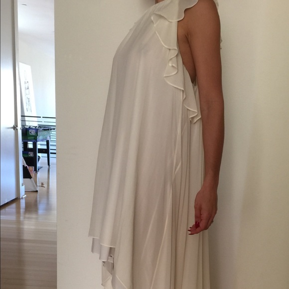 BCBG white dress with train - Picture 2 of 4