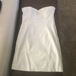 White linen dress