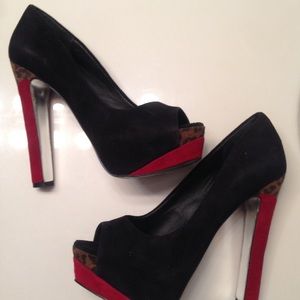 Bakers Blain Suede Pump- Black, Red and Leopard