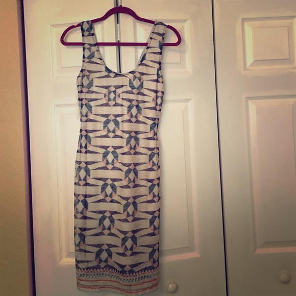 Bar III Geo pattern dress