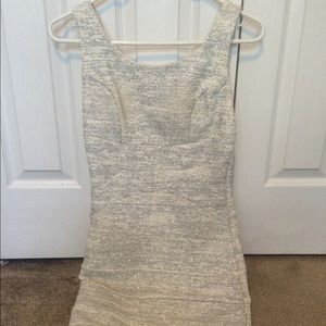 White sparkly dress