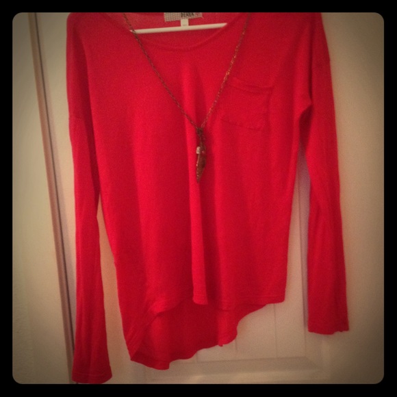 Cute casual asymmetrical top