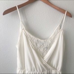 WHITE LACE ROMPER