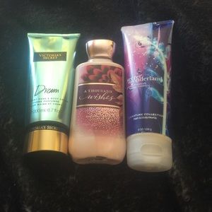 Bbw and vs lotion bundle