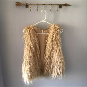 Faux fur vest