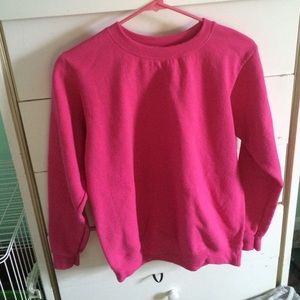 Hot pink crew neck