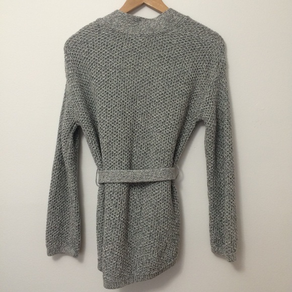 Tie Waist Chunky Knit Cardigan - Picture 2 of 4
