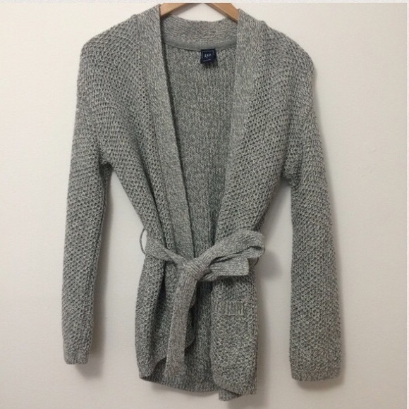 Tie Waist Chunky Knit Cardigan - Picture 3 of 4