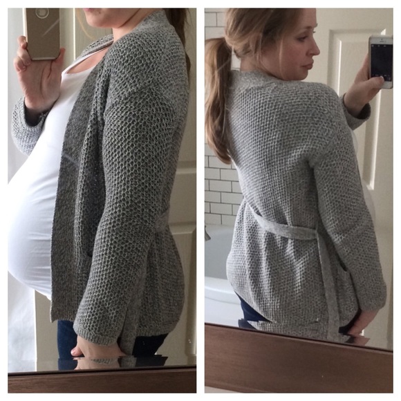 Tie Waist Chunky Knit Cardigan - Picture 4 of 4