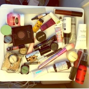 Makeup and fuzzy socks