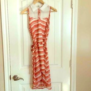 Collared High-low Dress