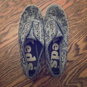 Keds lace printed slip-ons
