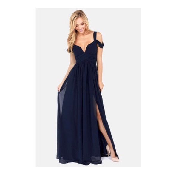 Navy Blue Prom Dress