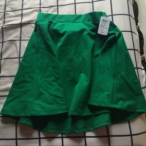 Green skirt