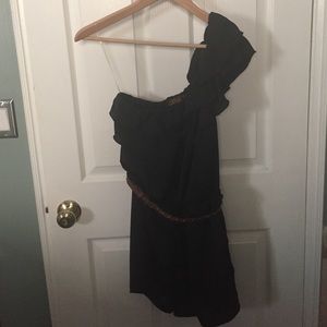 Black one strap romper