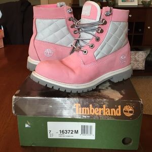Pink Timberland Boots