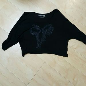 3/4 sleeve crop top