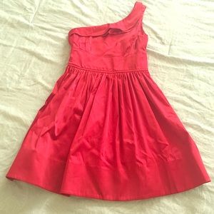 Red Love Ady one shoulder formal dress