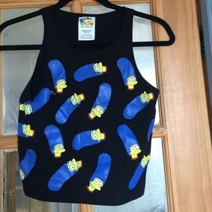 Marge Simpson crop top size M
