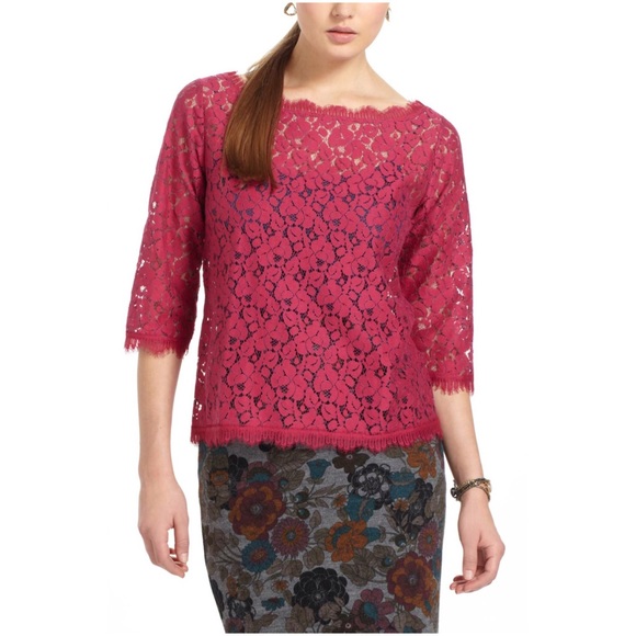 Anthropologie Tops - Anthropologie Weston Wear Fringed Lace Layer Tee