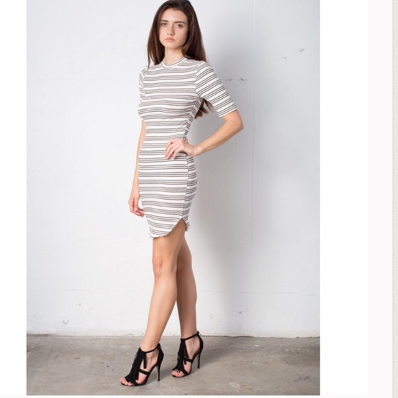 April Spirit Dresses & Skirts - Bodycon Dress (Black&Ivory)