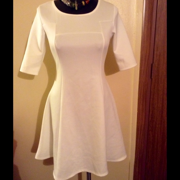 White Skater Dress
