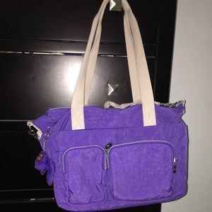 EUC- Kipling (Ice Pop Purple) Sady with monkey
