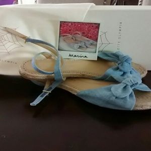 Charlotte Olympia Marina denim denim sandals