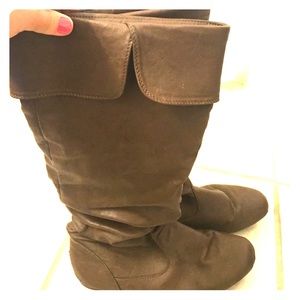 Brown Slouch Boots