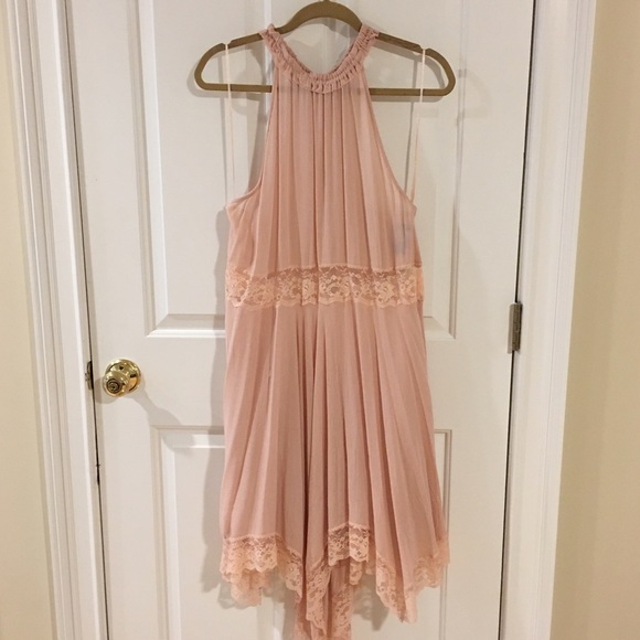 | Free People | Blush Pink Lace Dress - Picture 2 of 4