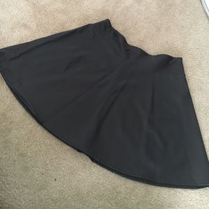 Leather skater skirt