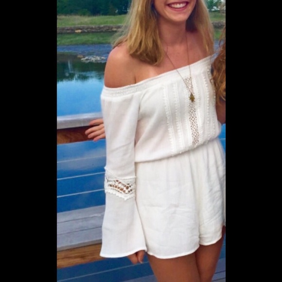 Boho Off-The-Shoulder Romper