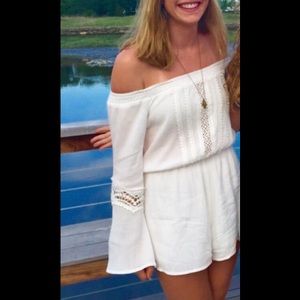 Boho Off-The-Shoulder Romper