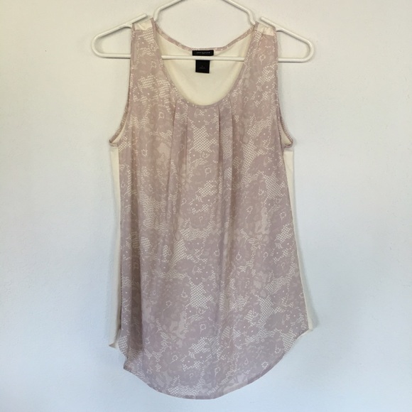 Ann Taylor Light Pink Flower Blouse