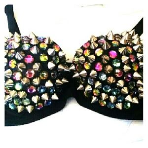Studded rave bra EDC