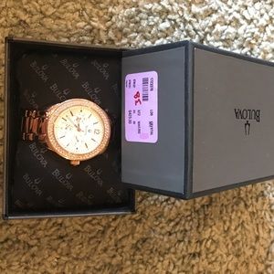 Women's Bulova crystal watch