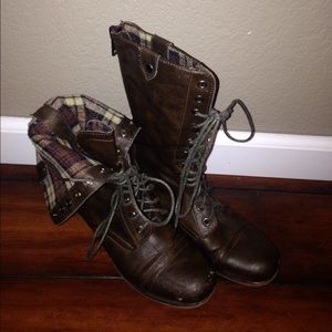 Madden Girl combat boots