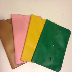 PU Envelope Clutch/Wristlet (Camel Only)
