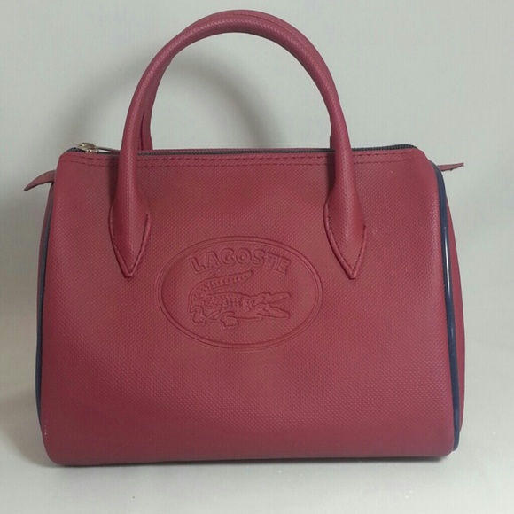 Lacoste Handbags - Lacoste Burgundy mini bag