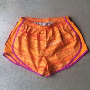 Nike Tempo Dri-Fit Running Shorts Sz L Orange