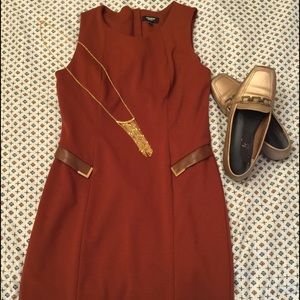 Burnt orange/rust color dress