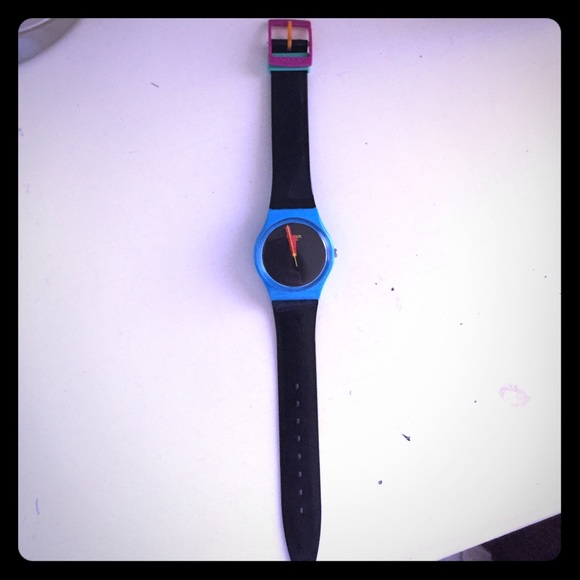 Multi-colored, fun SWATCH watch