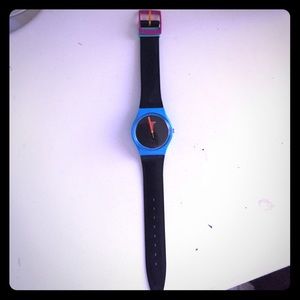 Multi-colored, fun SWATCH watch